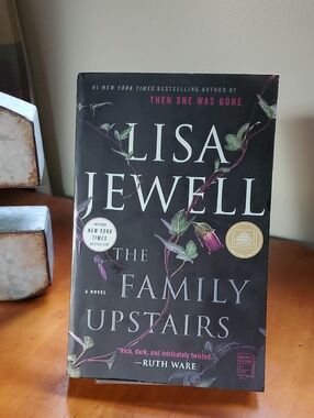Lisa Jewell "The Family Upstairs" Paperback - Black Floral Cover